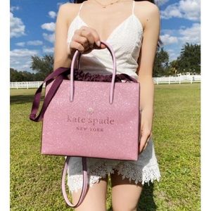 Kate spade trista glitter rose pink purse